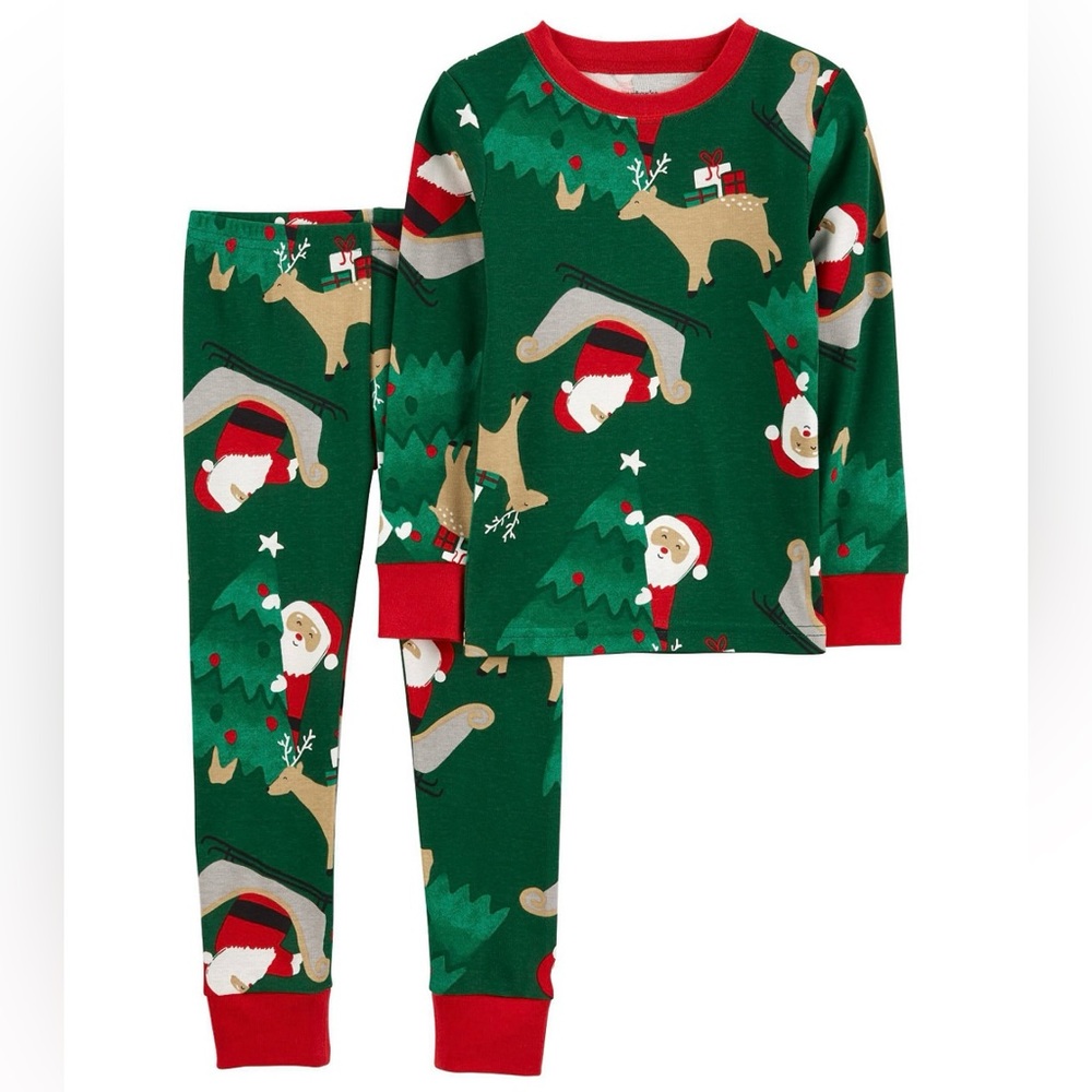 NWT Carter’s Christmas Snug fit cotton 2pc Pajama Set